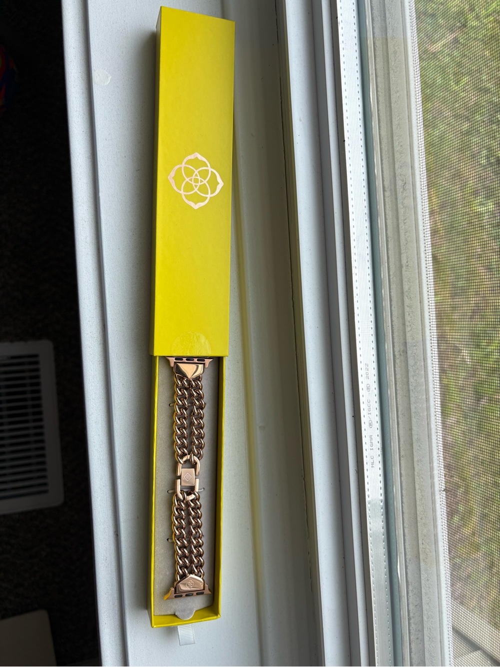 Kendra Scott Double Chain Apple Watch Band in Rose Gold Tone Stainless Steel - Picture 8 of 8